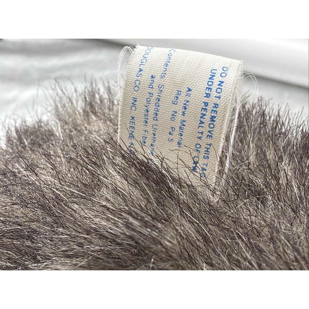 Cuddle Toys Douglas Howling Grey Wolf Plush Stuffed Animal 16" Tall Vintage 1987 - Picture 11 of 12